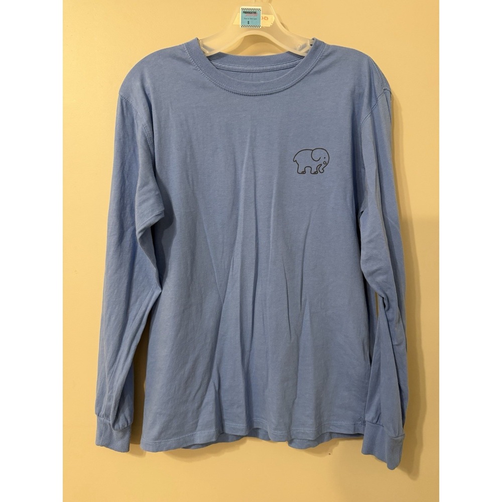 Ivory Ella Long Sleeve Blue T-shirt Women's Size Small Winter Themed On Back